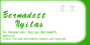 bernadett nyilas business card